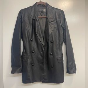Blank NYC Faux Leather Blazer